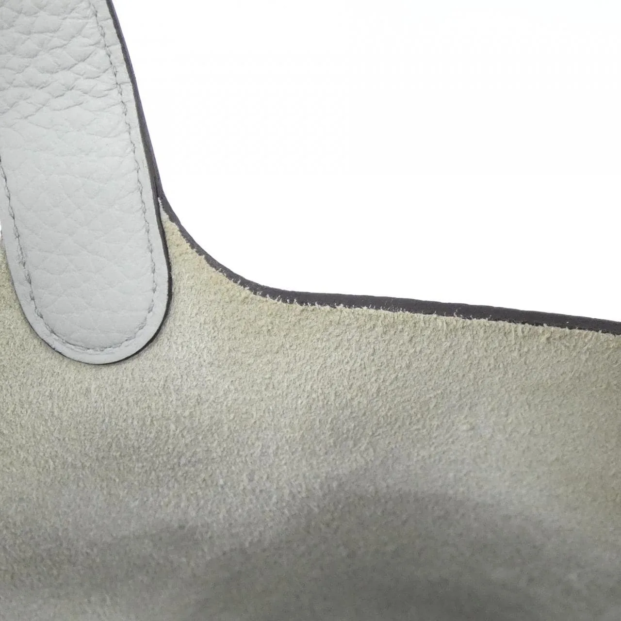 HERMES Picotin 060991CC Handbag Clemence Blue Clemence Leather Rank A - Thumbnail 6