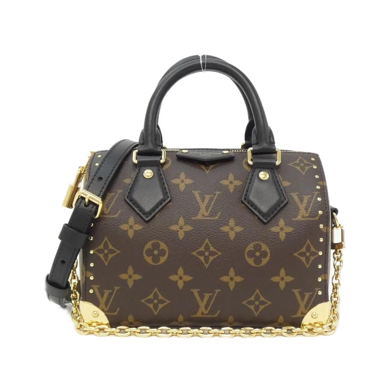 LOUIS VUITTON Speedy M13146 Boston Monogram Black