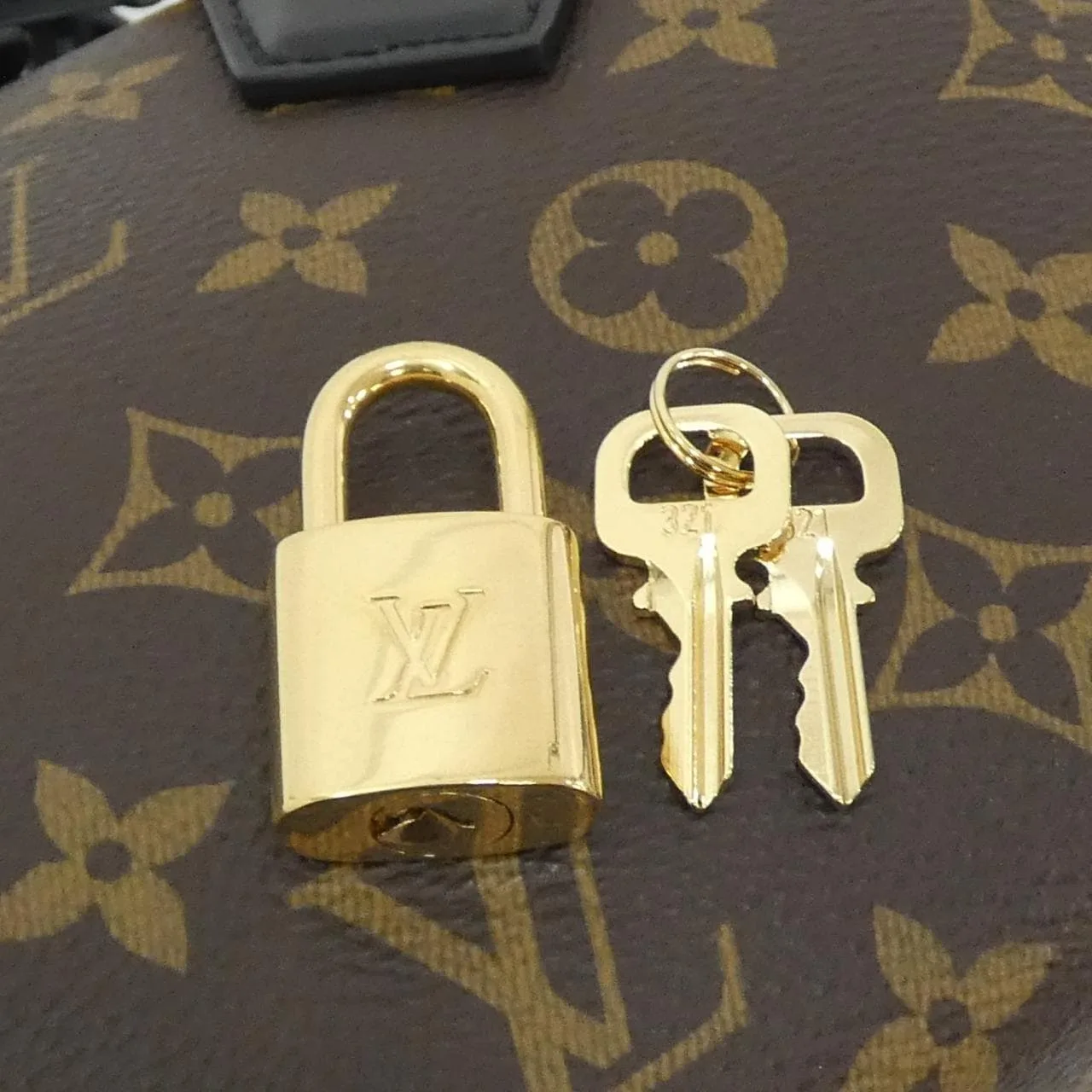 LOUIS VUITTON Speedy M13146 Boston Monogram 黑色 Monogram 中古品A - 縮圖 4