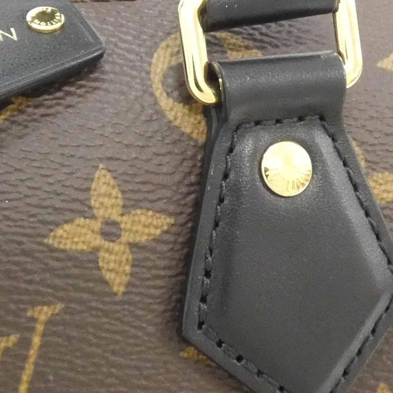 LOUIS VUITTON Speedy M13146 Boston Monogram 黑色 Monogram 中古品A - 縮圖 6