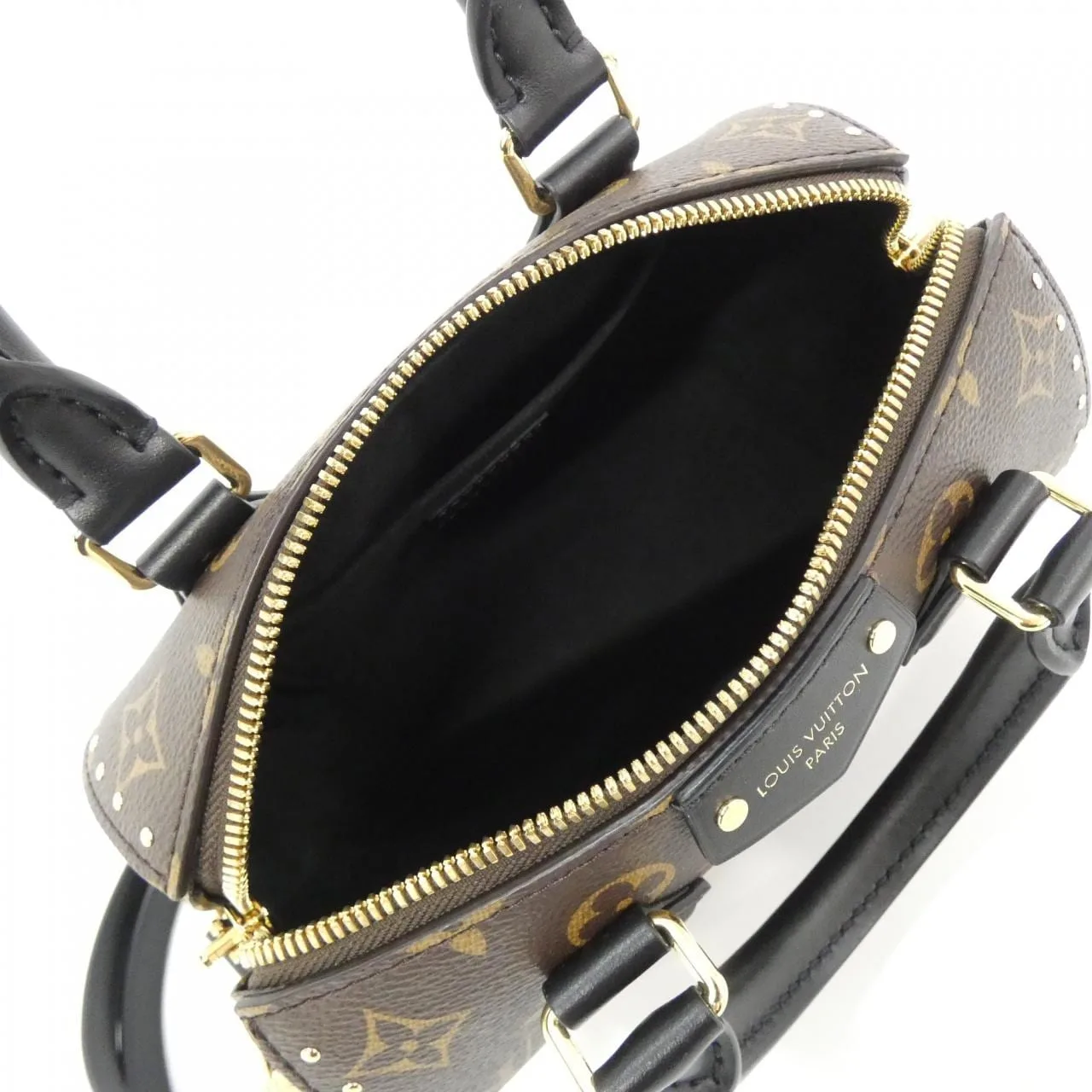 LOUIS VUITTON Speedy M13146 Boston Monogram 黑色 Monogram 中古品A - 縮圖 9