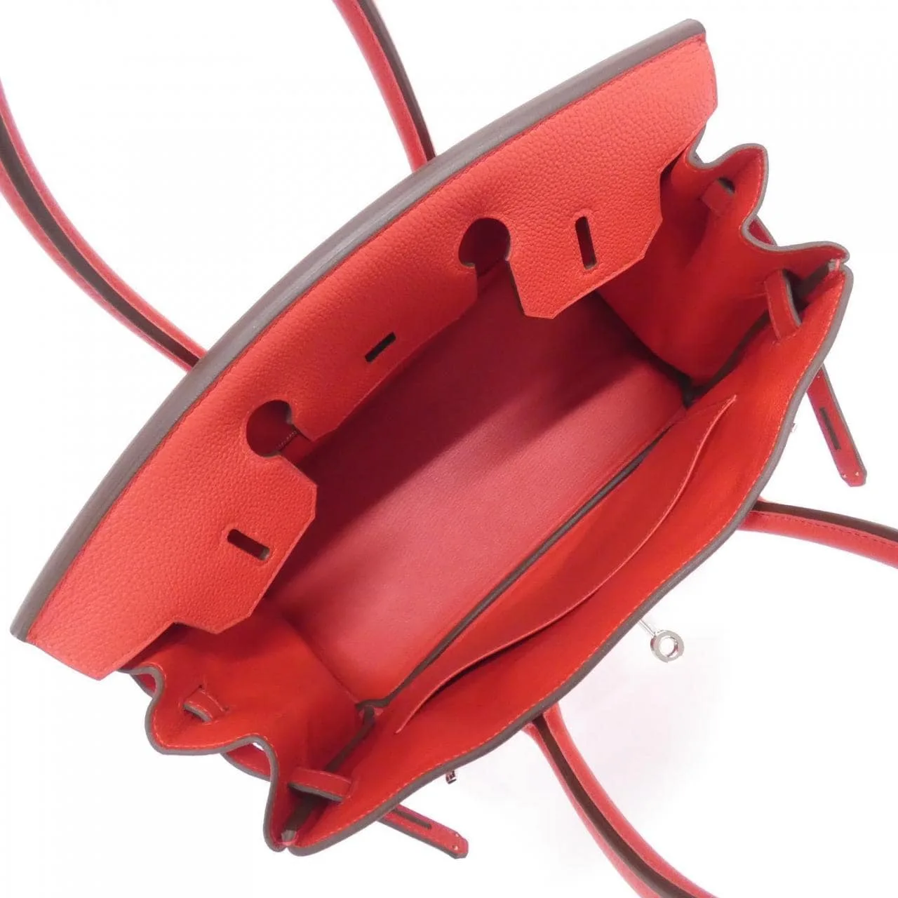 HERMES Birkin 030520CK Handbag Togo Rouge Togo Leather Rank A - Thumbnail 7