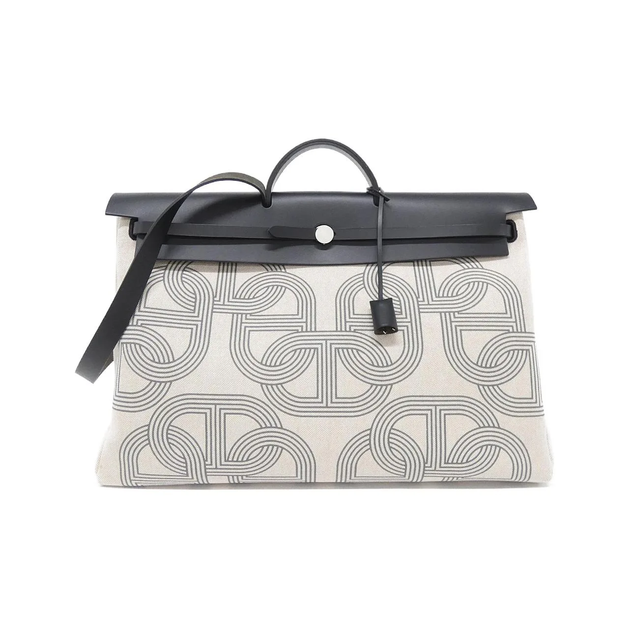 HERMES Herbag 084076CK Handbag Black