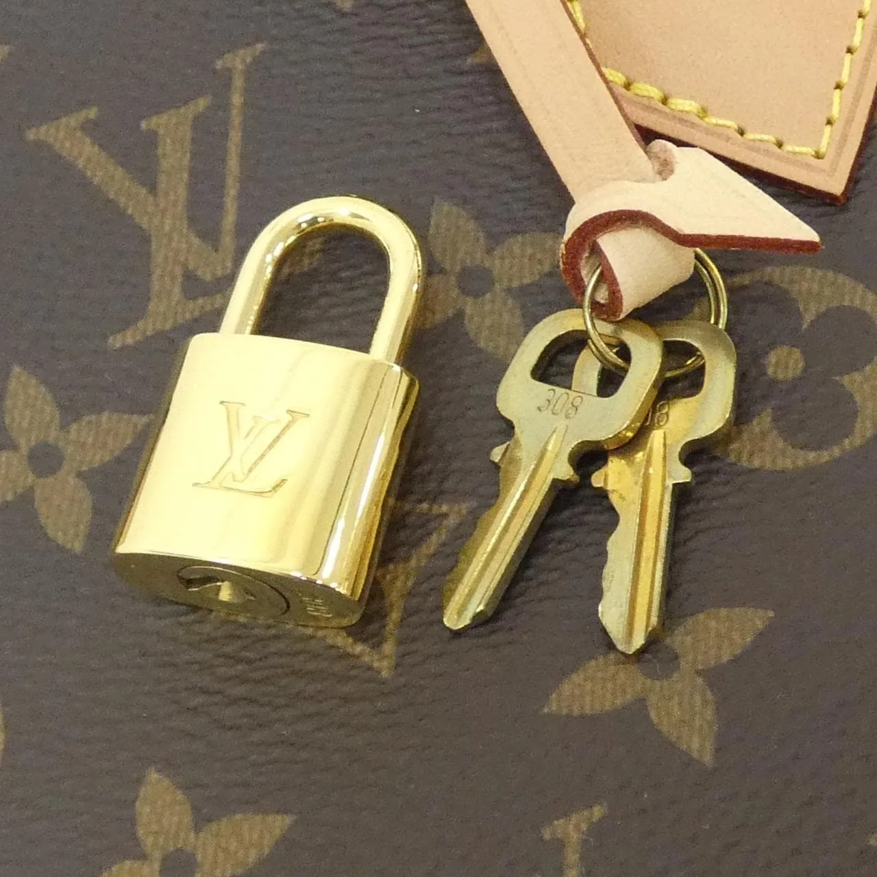 LOUIS VUITTON Alma M53152 Handbag Monogram 黑色 Monogram 中古品A - 縮圖 3