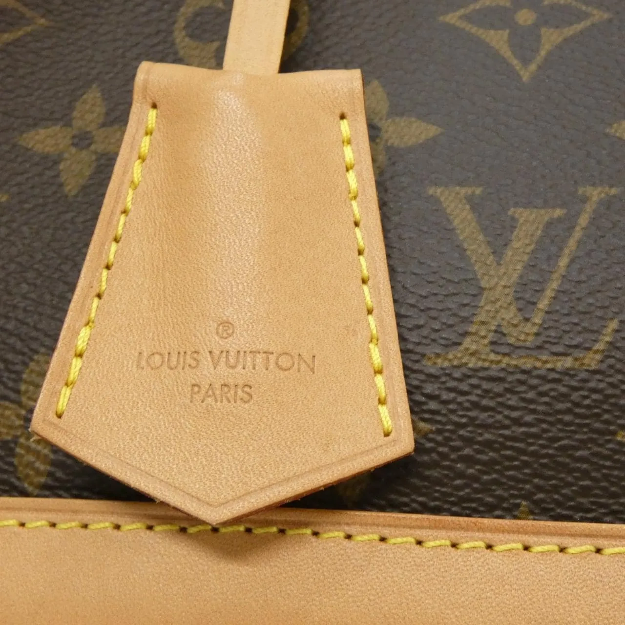 LOUIS VUITTON Alma M53152 Handbag Monogram 黑色 Monogram 中古品A - 縮圖 4