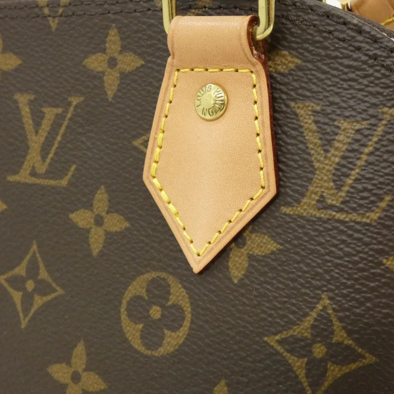 LOUIS VUITTON Alma M53152 Handbag Monogram 黑色 Monogram 中古品A - 縮圖 5