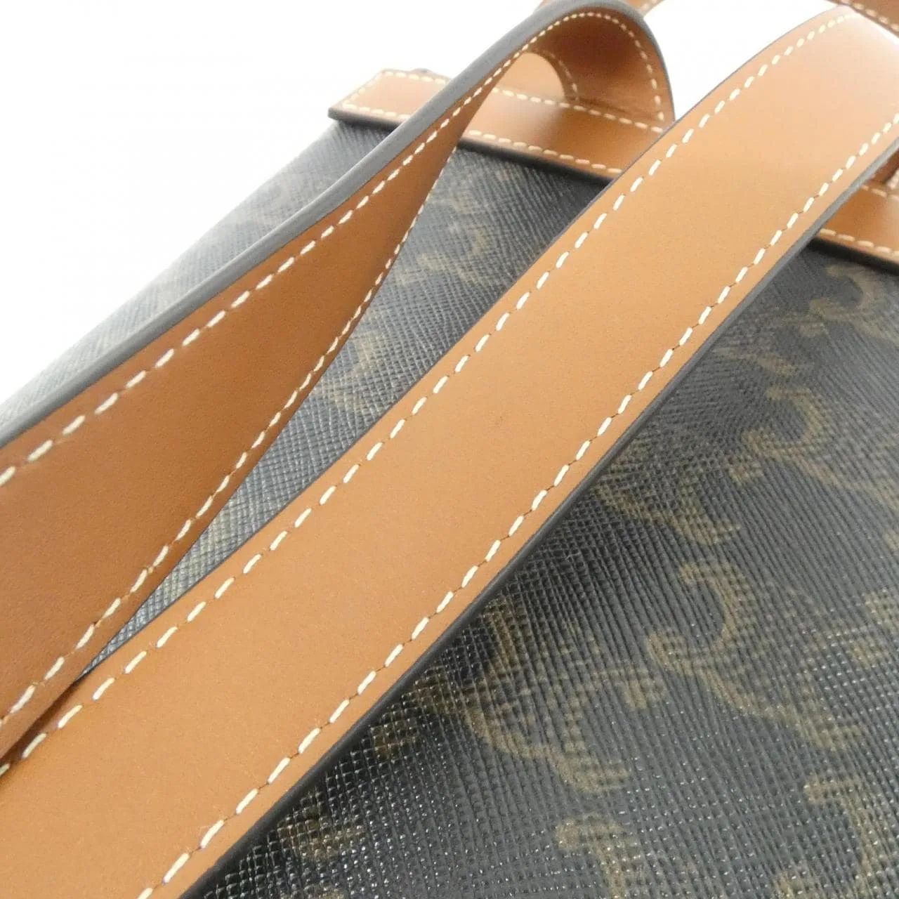 CELINE Cabas 118702CAS 背包 帆布 黑色 帆布 中古品A - 縮圖 4