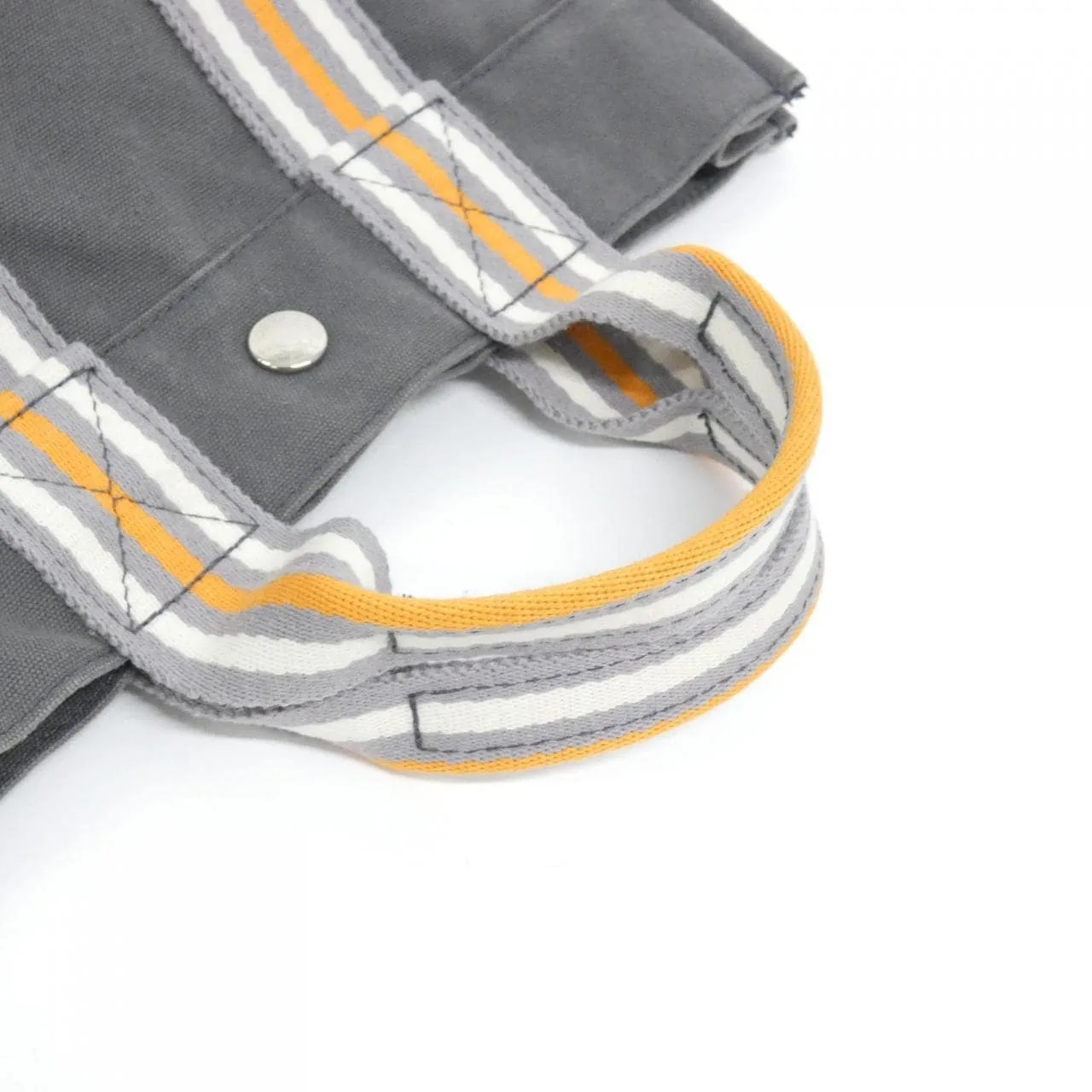 HERMES 100754M Tote Canvas Orange Canvas Rank B - Thumbnail 4