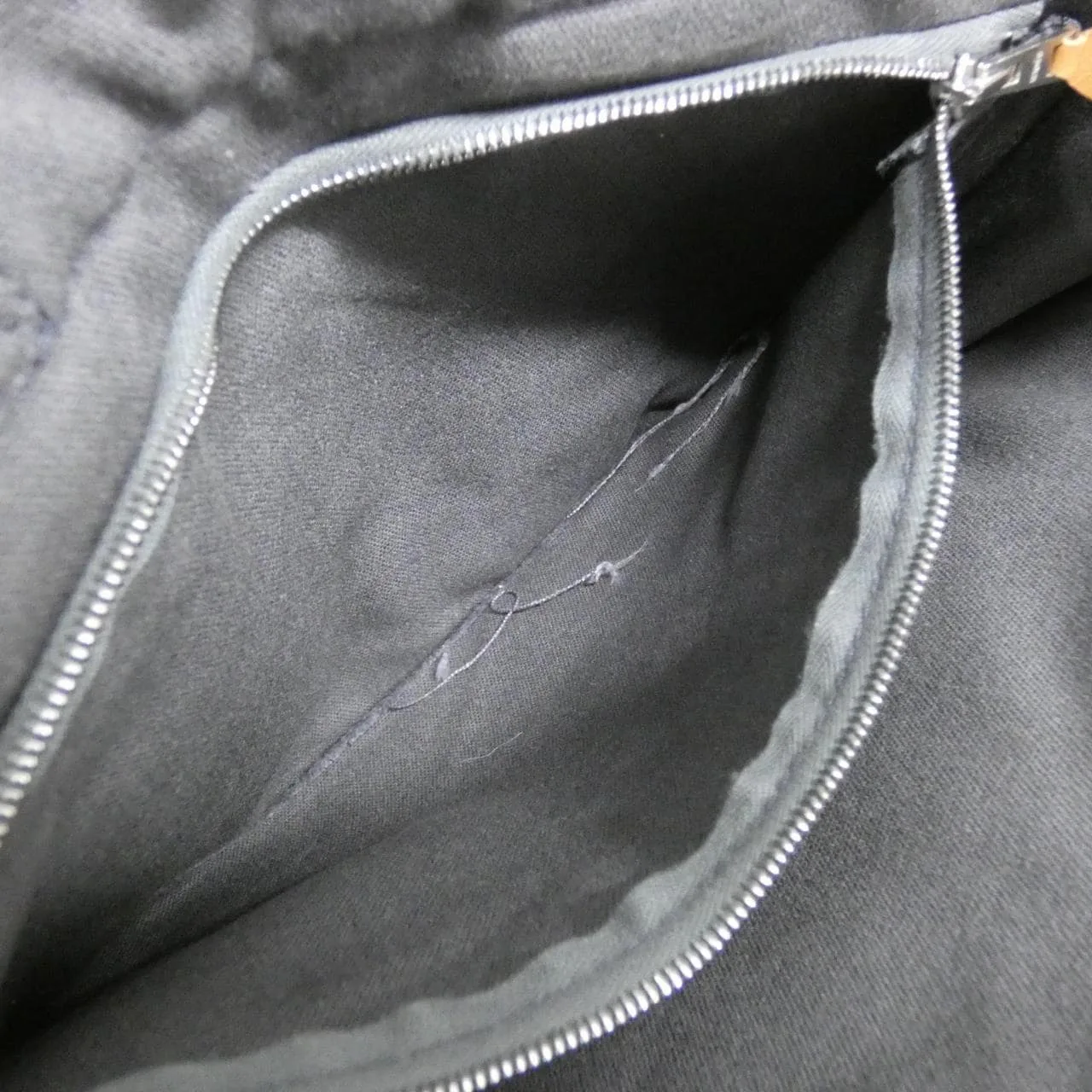 HERMES 100754M Tote Canvas Orange Canvas Rank B - Thumbnail 6