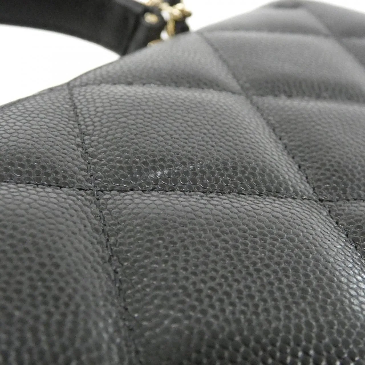 CHANEL AP4568 Handbag Grained Calfskin 黑色 荔枝紋牛皮 中古品A - 縮圖 4