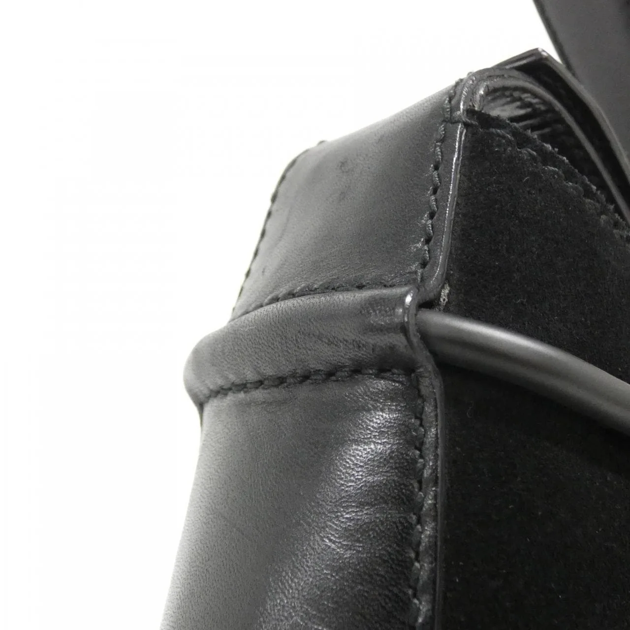 GUCCI 101975 肩背包 皮革 黑色 皮革 中古品A - 縮圖 6