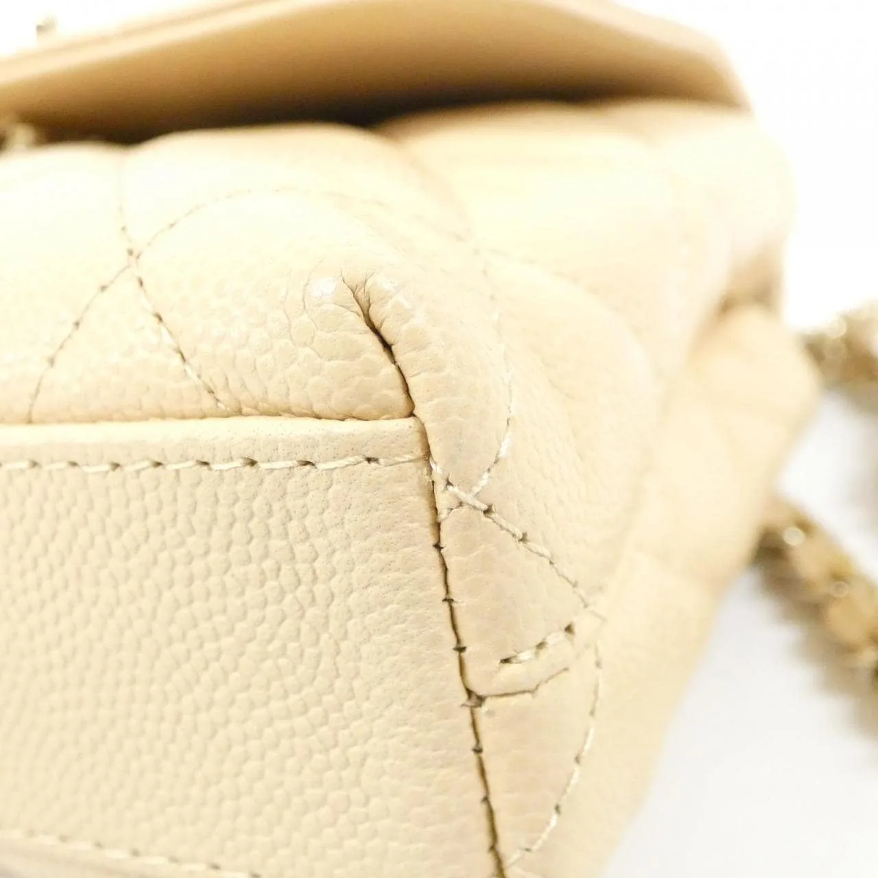 CHANEL AP4244 Wallet Grained Calfskin Beige Grained Calfskin Rank A - Thumbnail 3