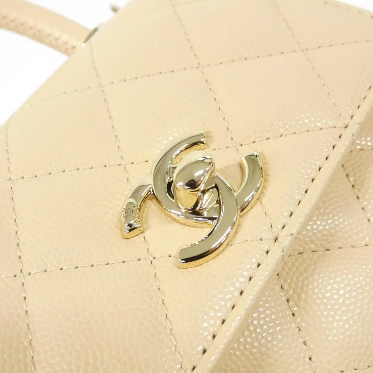 CHANEL AP4244 Wallet Grained Calfskin Beige Grained Calfskin Rank A - Thumbnail 4