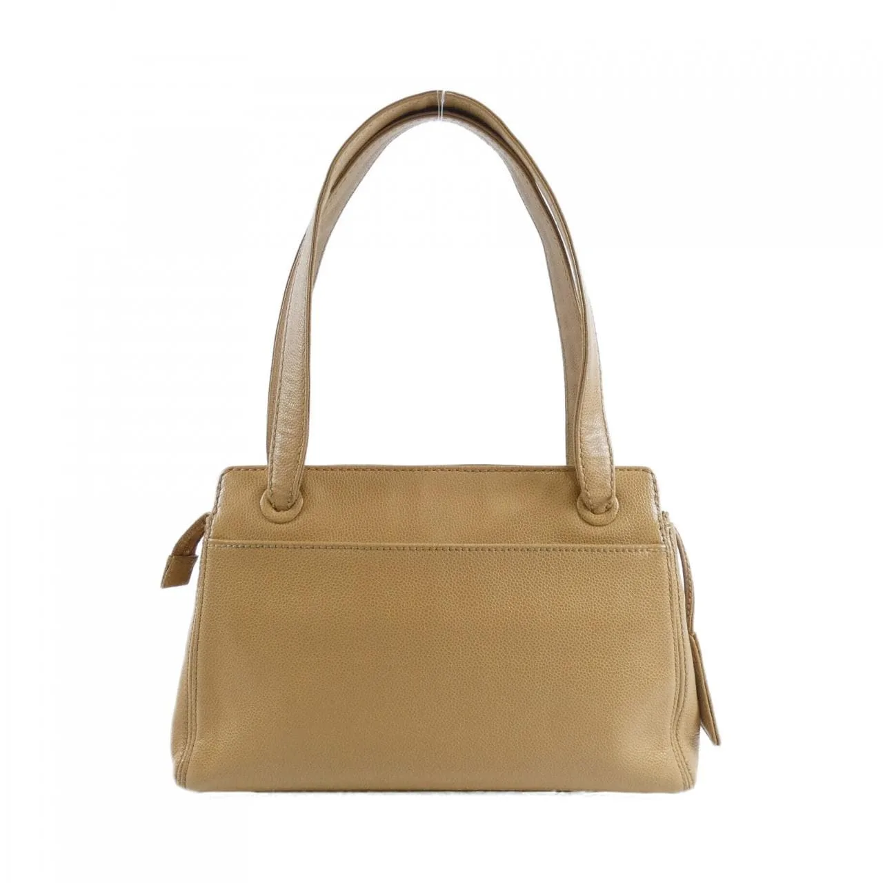 CHANEL 25666 Shoulder Grained Calfskin 米色 荔枝紋牛皮 中古品B - 縮圖 2