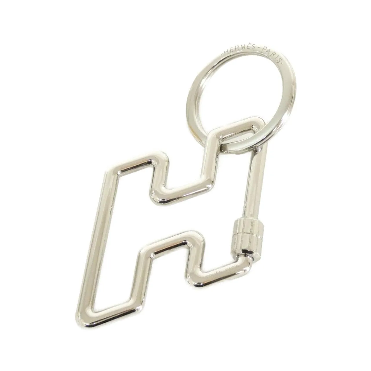 HERMES 077245FJ Key Case Silver