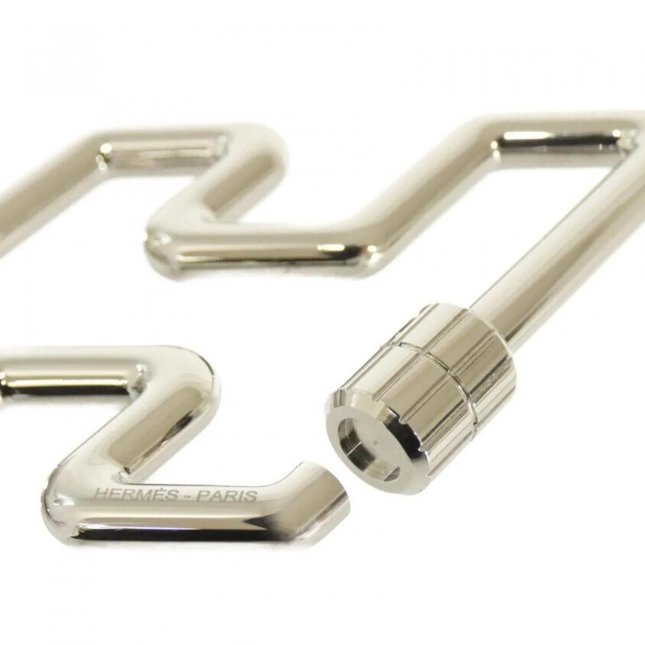 HERMES 077245FJ Key Case 銀色 中古品A - 縮圖 2