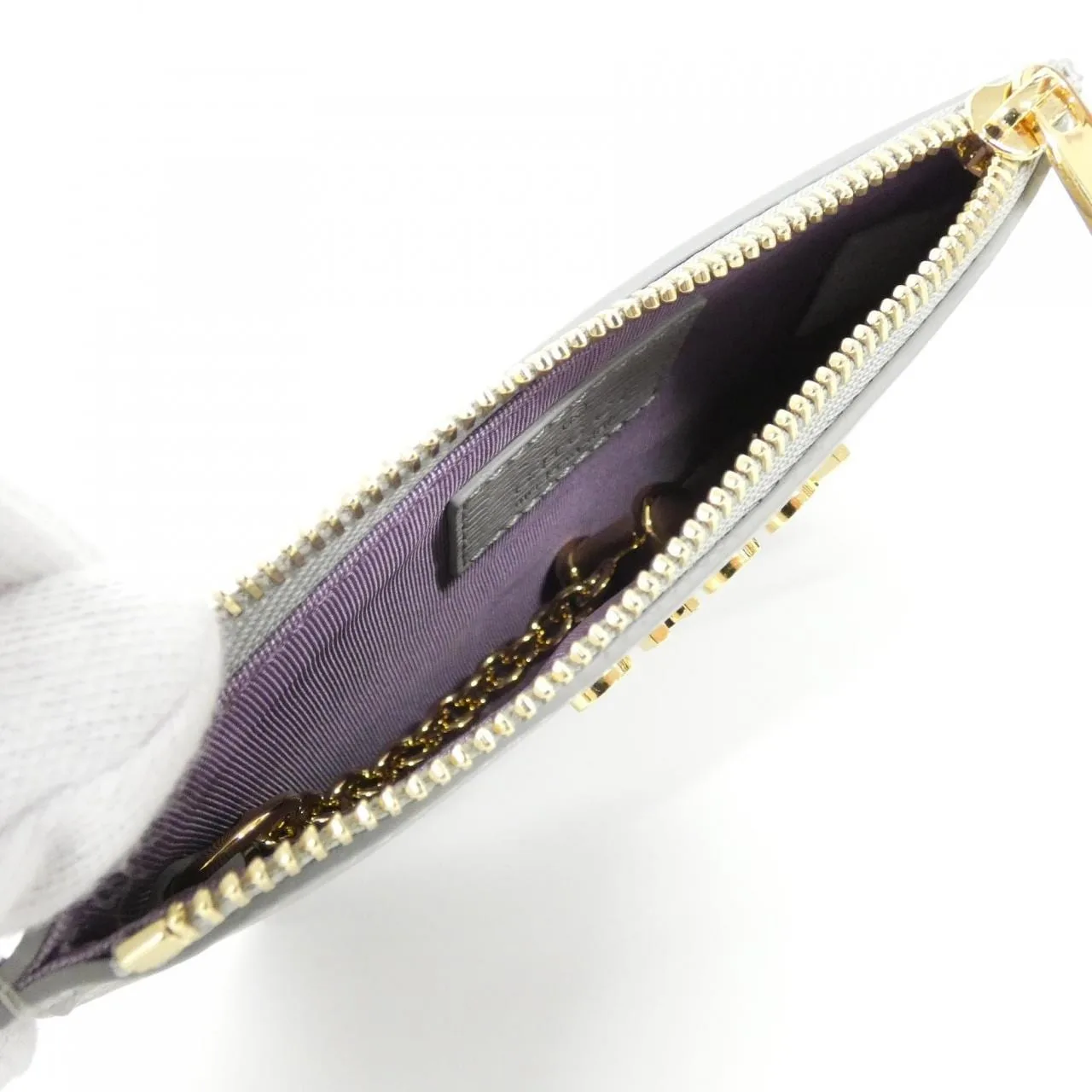 GUCCI 790102 0OP0N 散紙包 皮革 黑色 皮革 中古品A - 縮圖 5