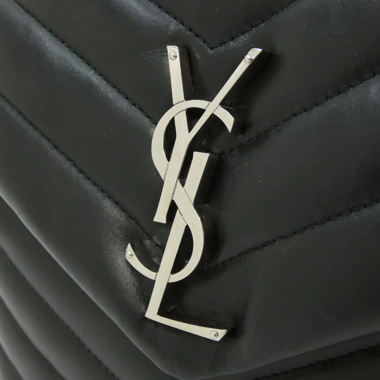 SAINT LAURENT Loulou 574946 DV726 Shoulder 黑色 中古品A - 縮圖 4