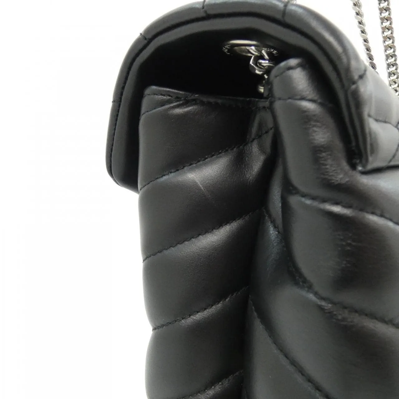 SAINT LAURENT Loulou 574946 DV726 Shoulder 黑色 中古品A - 縮圖 6