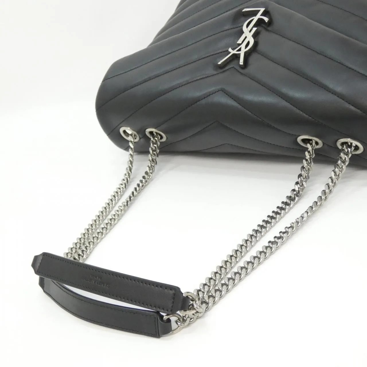 SAINT LAURENT Loulou 574946 DV726 Shoulder 黑色 中古品A - 縮圖 9