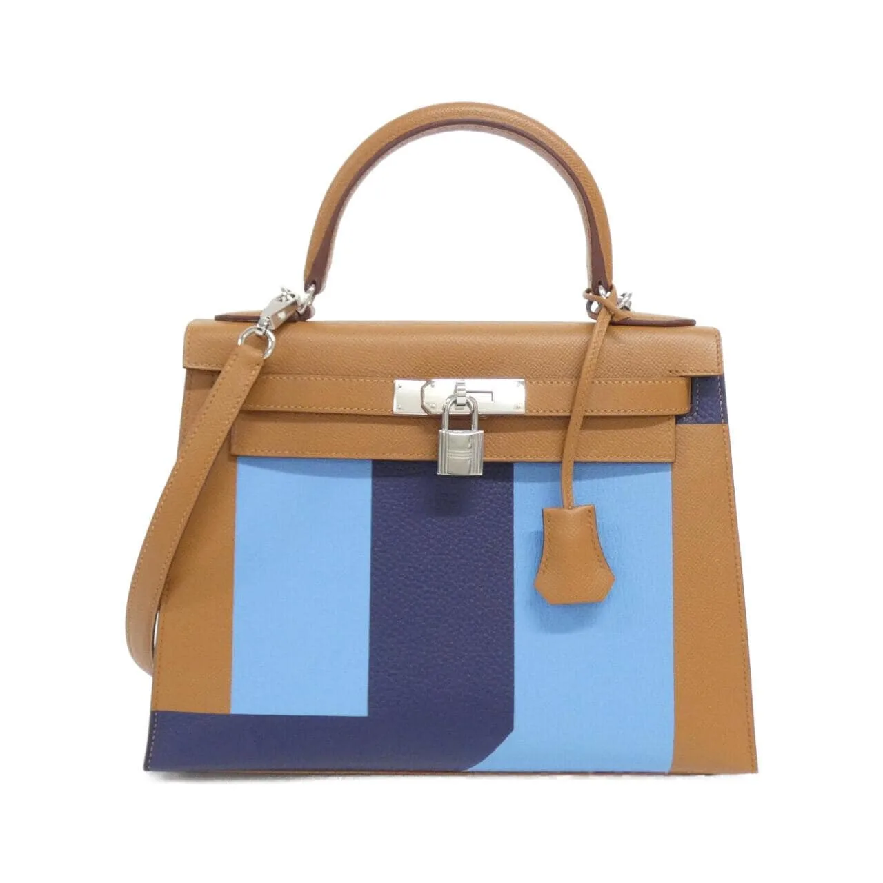 HERMES Kelly 075157CK Handbag Clemence