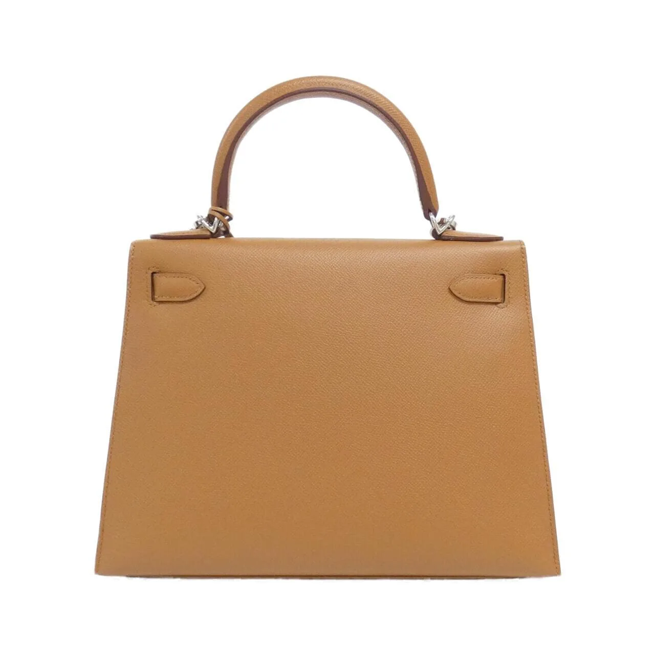 HERMES Kelly 075157CK Handbag Clemence Gold Clemence Leather Rank A - Thumbnail 2