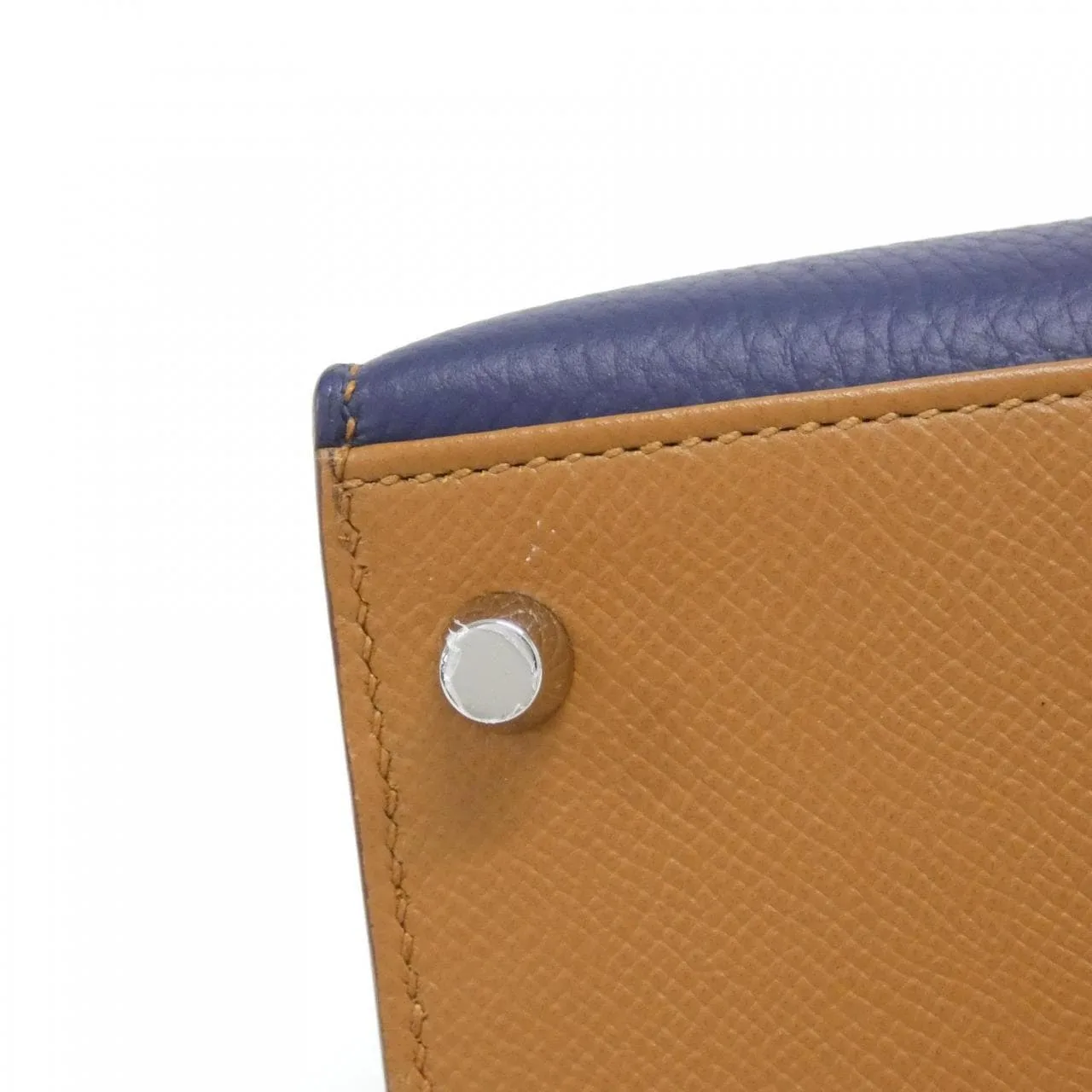 HERMES Kelly 075157CK Handbag Clemence Gold Clemence Leather Rank A - Thumbnail 3