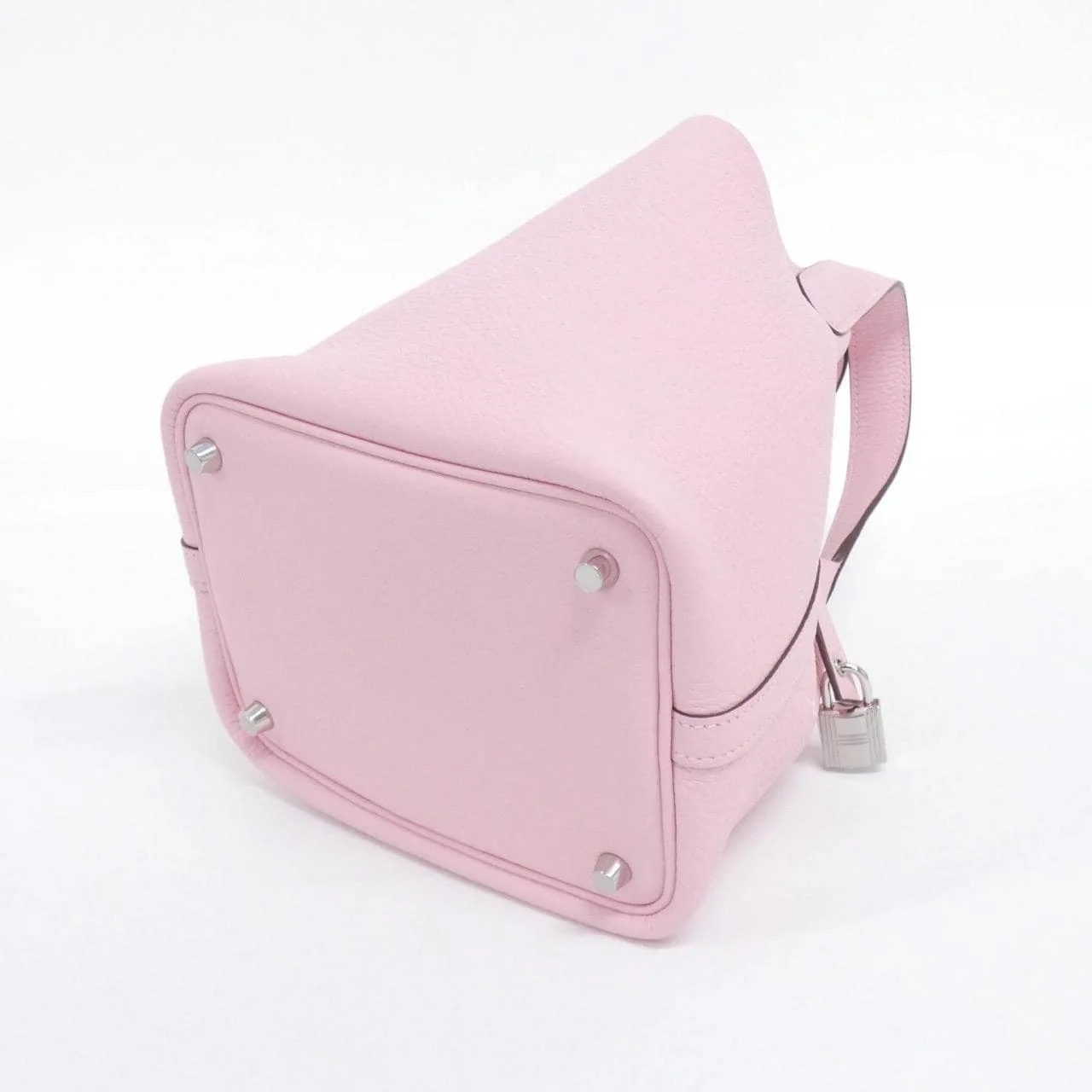 HERMES Picotin 056289CK Handbag Clemence Black Clemence Leather Rank A - Thumbnail 2