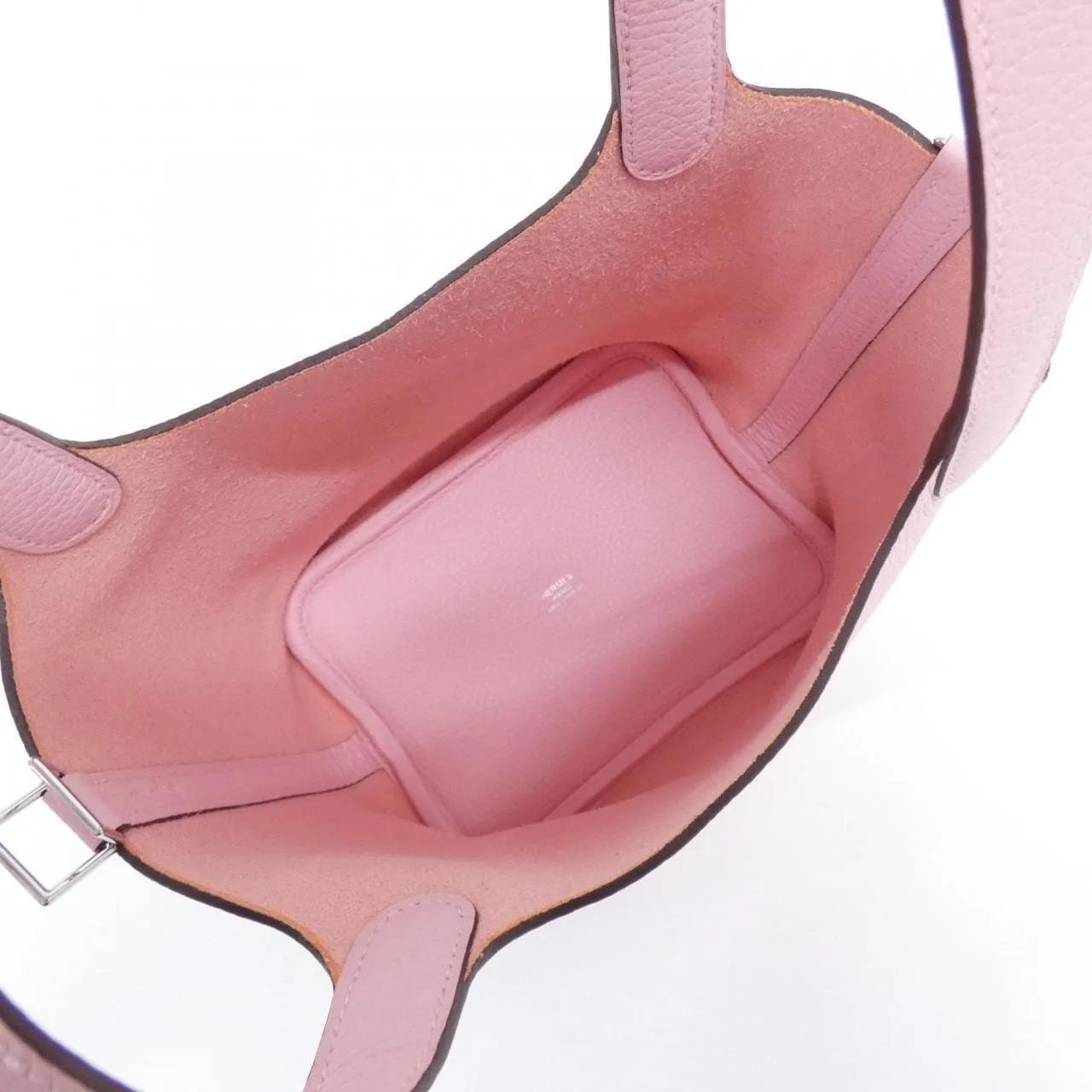 HERMES Picotin 056289CK Handbag Clemence Black Clemence Leather Rank A - Thumbnail 6