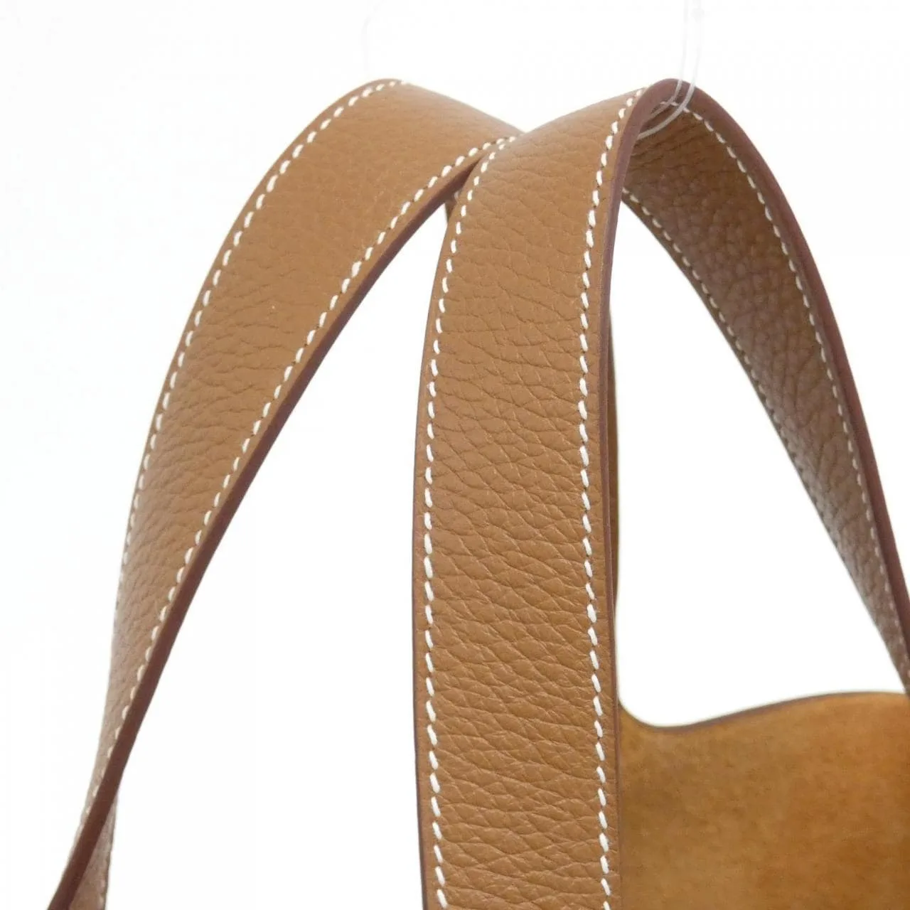 HERMES Picotin 060991CC Handbag Clemence Gold Clemence Leather Rank A - Thumbnail 4