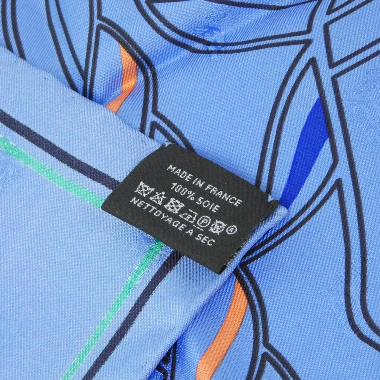 HERMES Scarf Black Rank A - Thumbnail 3