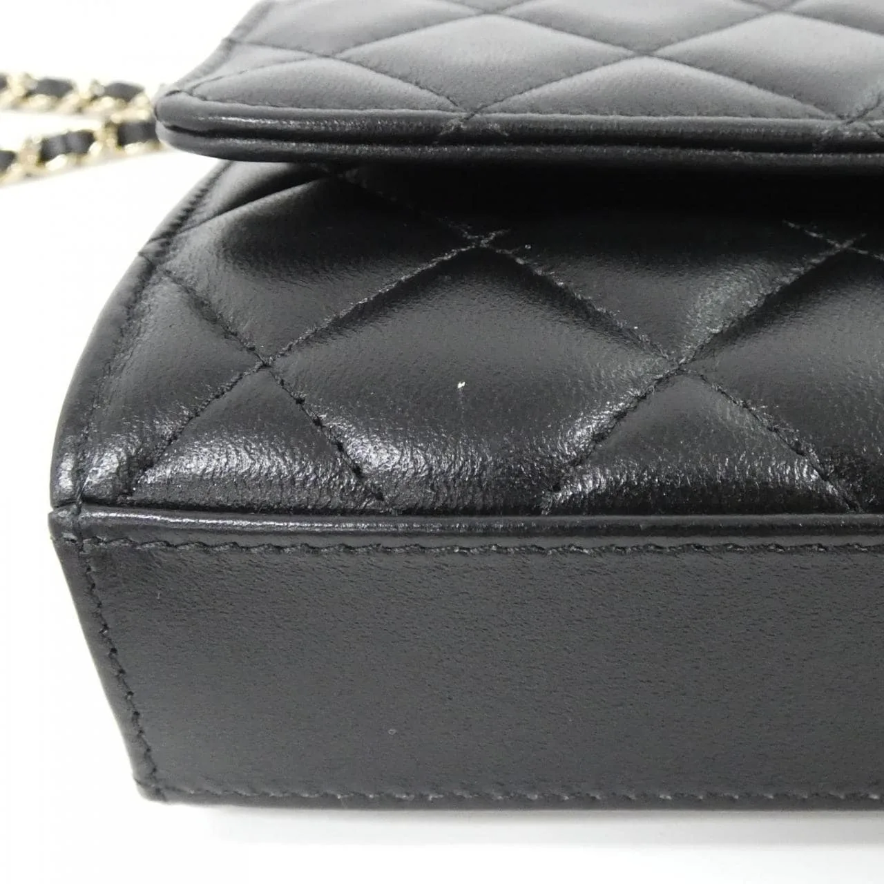 CHANEL Chanel 19 AP3265 Wallet Lambskin Black Lambskin Rank A - Thumbnail 4