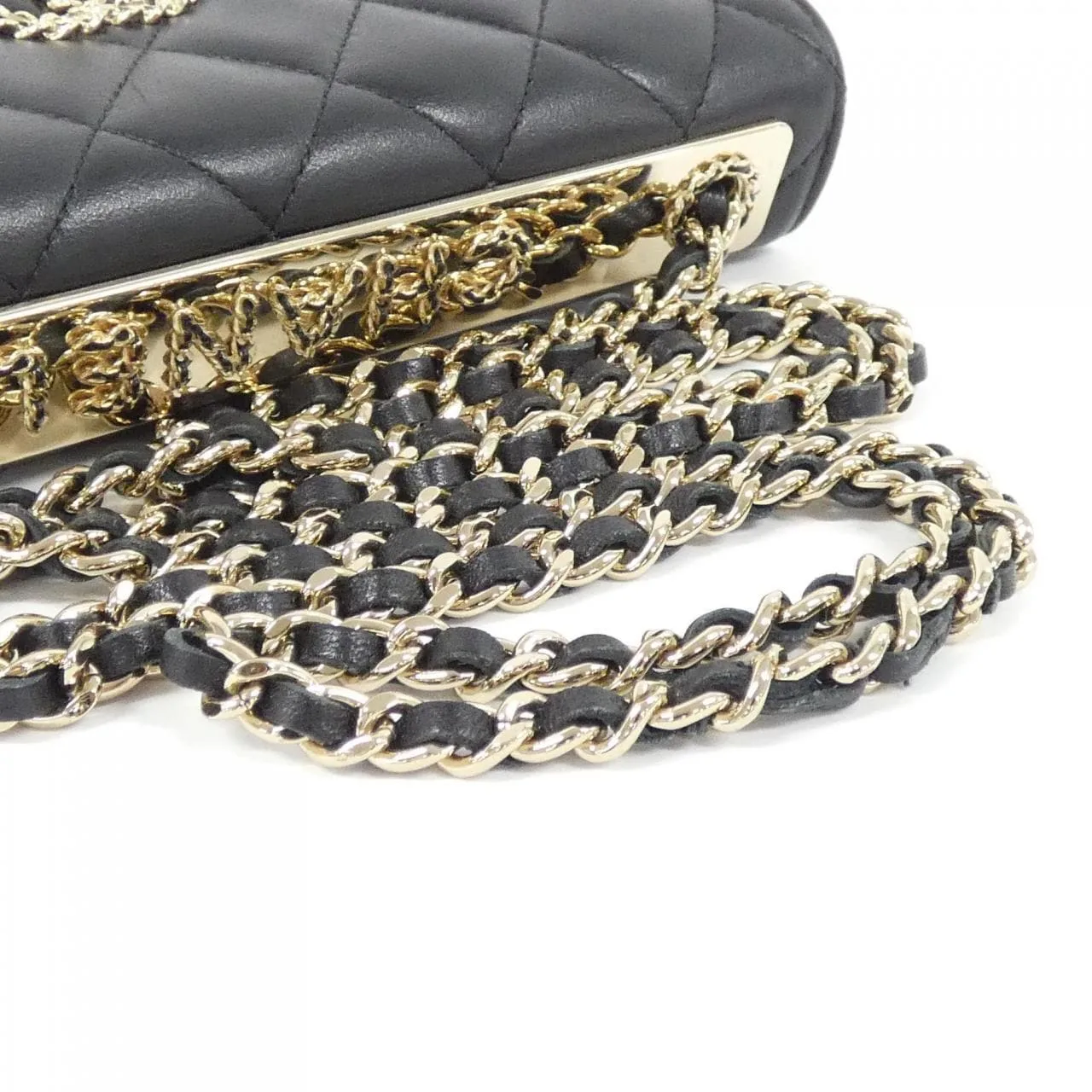 CHANEL Chanel 19 AP3265 Wallet Lambskin Black Lambskin Rank A - Thumbnail 8