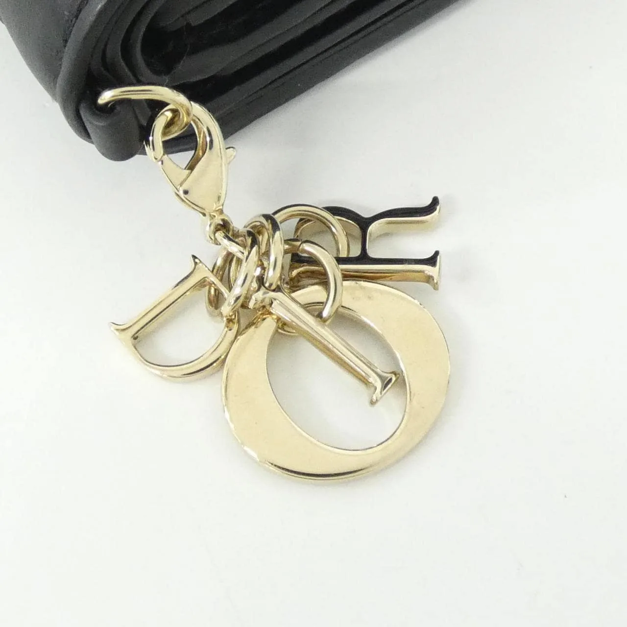 DIOR Lady Dior S0181ONMJ Wallet Lambskin 黑色 羊皮 中古品A - 縮圖 3