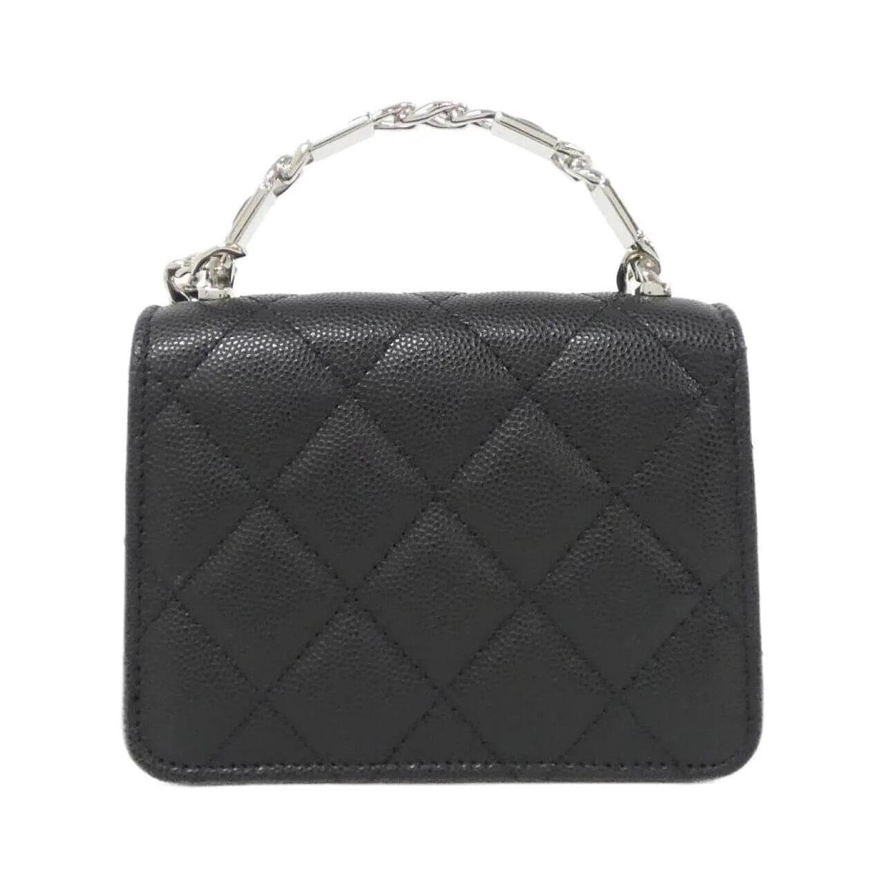 CHANEL Timeless Classic AP2758 Handbag Grained Calfskin 黑色 荔枝紋牛皮 中古品A - 縮圖 2