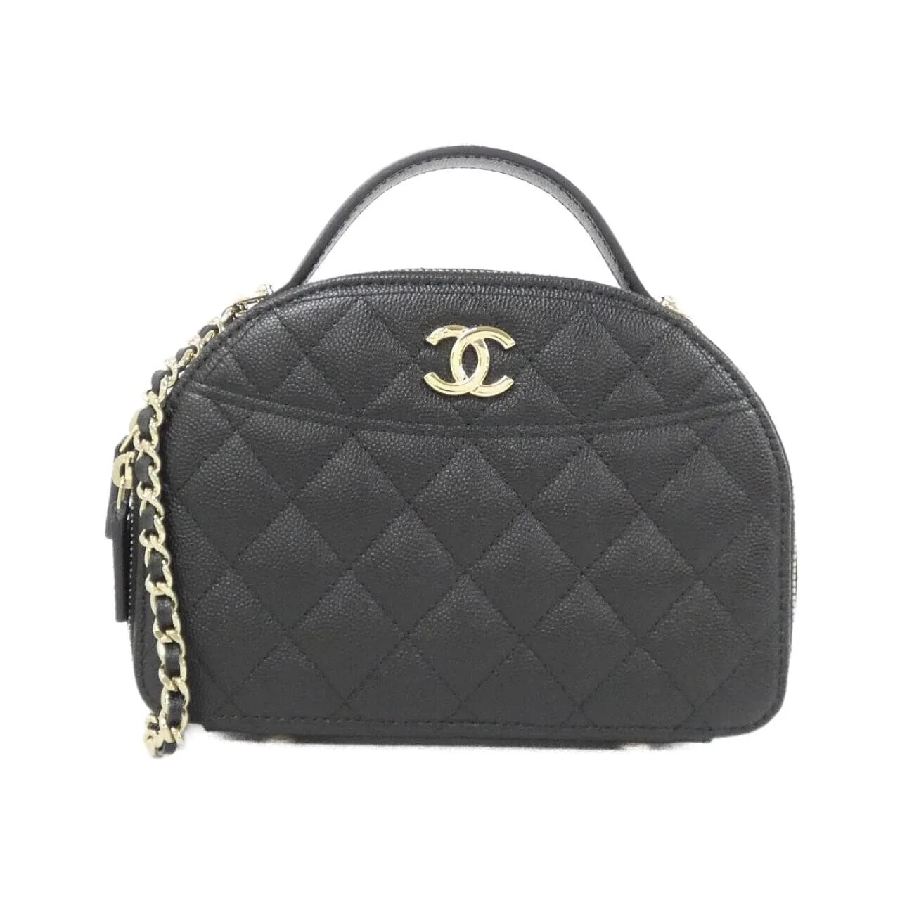 CHANEL AP4438 Handbag Grained Calfskin Black