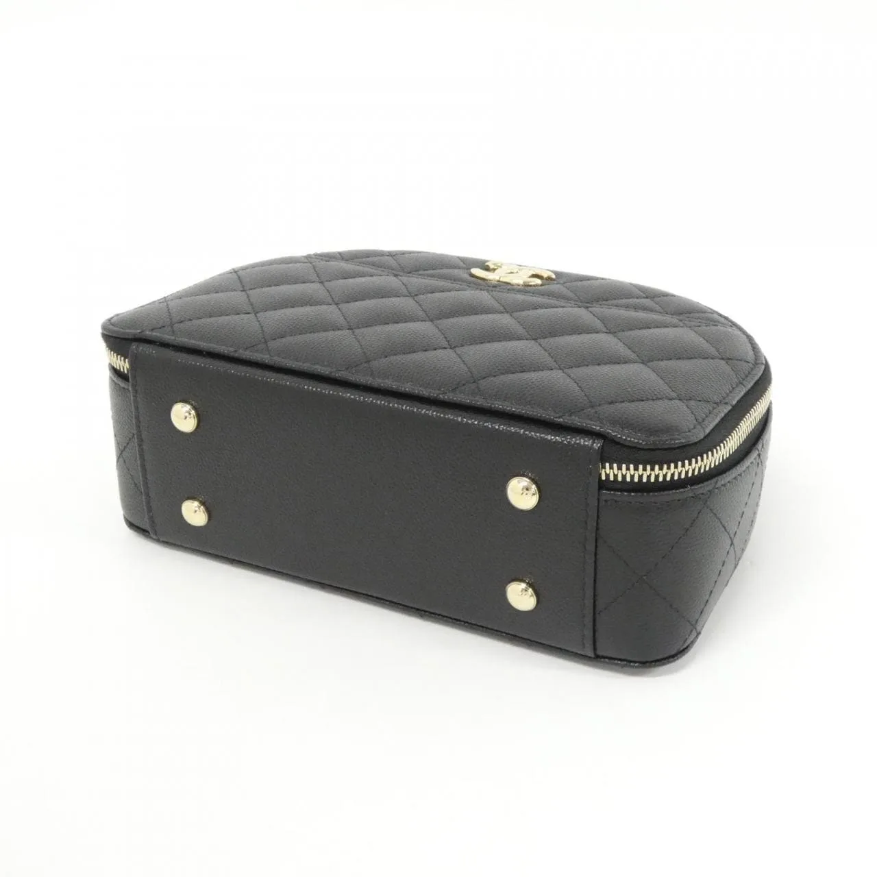 CHANEL AP4438 Handbag Grained Calfskin 黑色 荔枝紋牛皮 中古品A - 縮圖 3