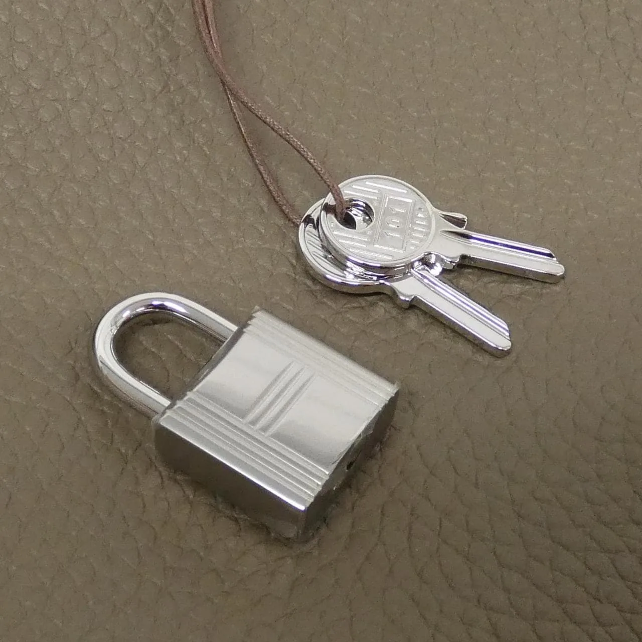 HERMES Picotin 056289CK Handbag Clemence Etoupe Clemence Leather Rank A - Thumbnail 3