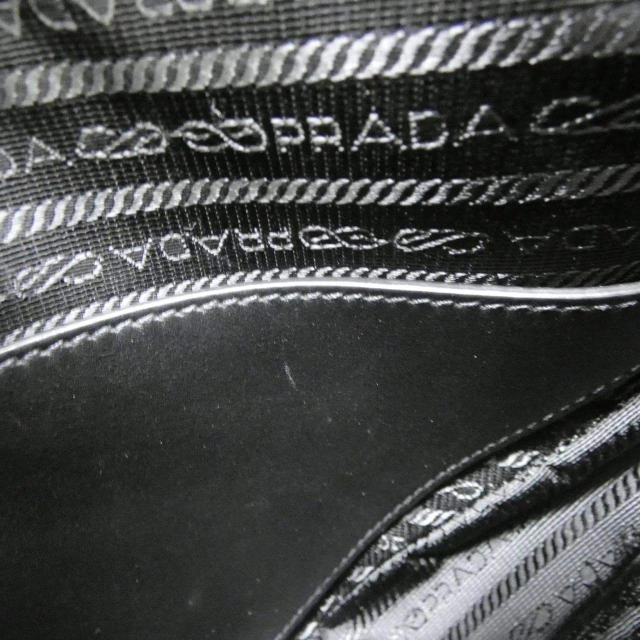 PRADA 2VH157 肩背包 黑色 中古品A - 縮圖 10