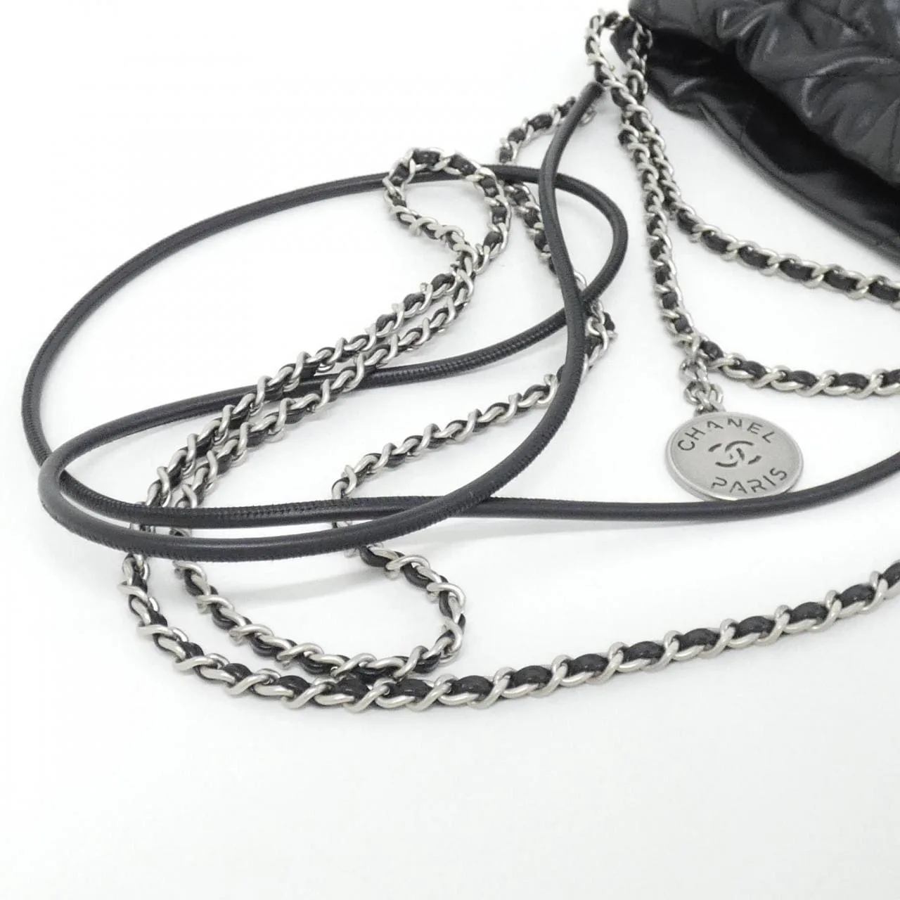 CHANEL Chanel 22 AS3980 Handbag Black Rank A - Thumbnail 6