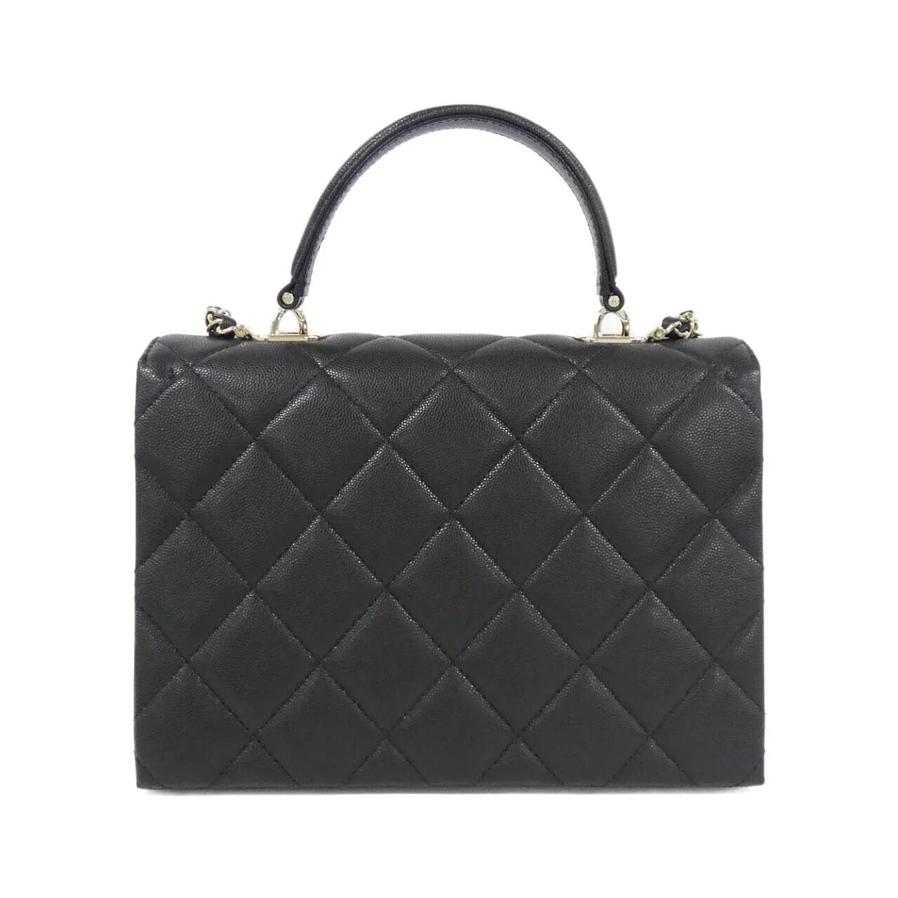 CHANEL AS4712 Handbag Grained Calfskin Black Grained Calfskin Rank A - Thumbnail 2
