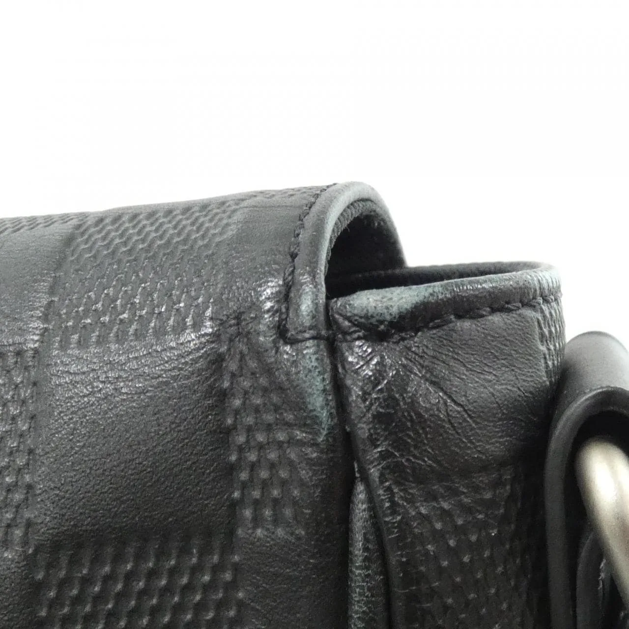 LOUIS VUITTON District N41038 肩背包 Damier 黑色 Damier 中古品A - 縮圖 5