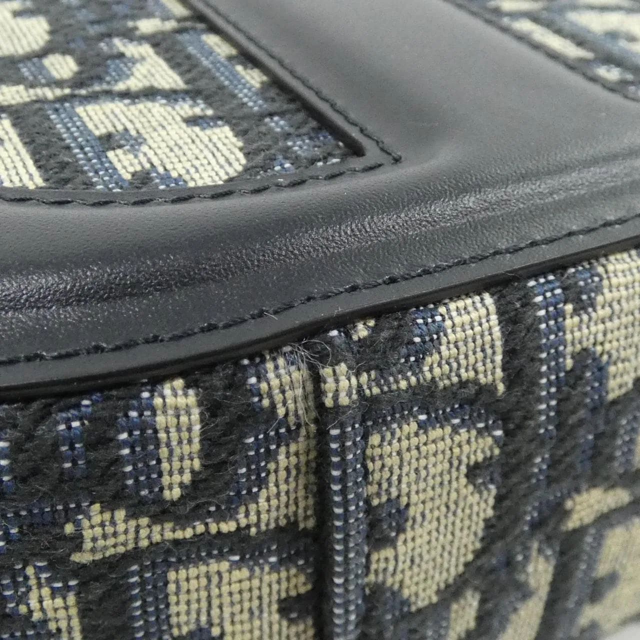 DIOR S2201UTZQ 手提包 帆布 黑色 帆布 中古品A - 縮圖 2