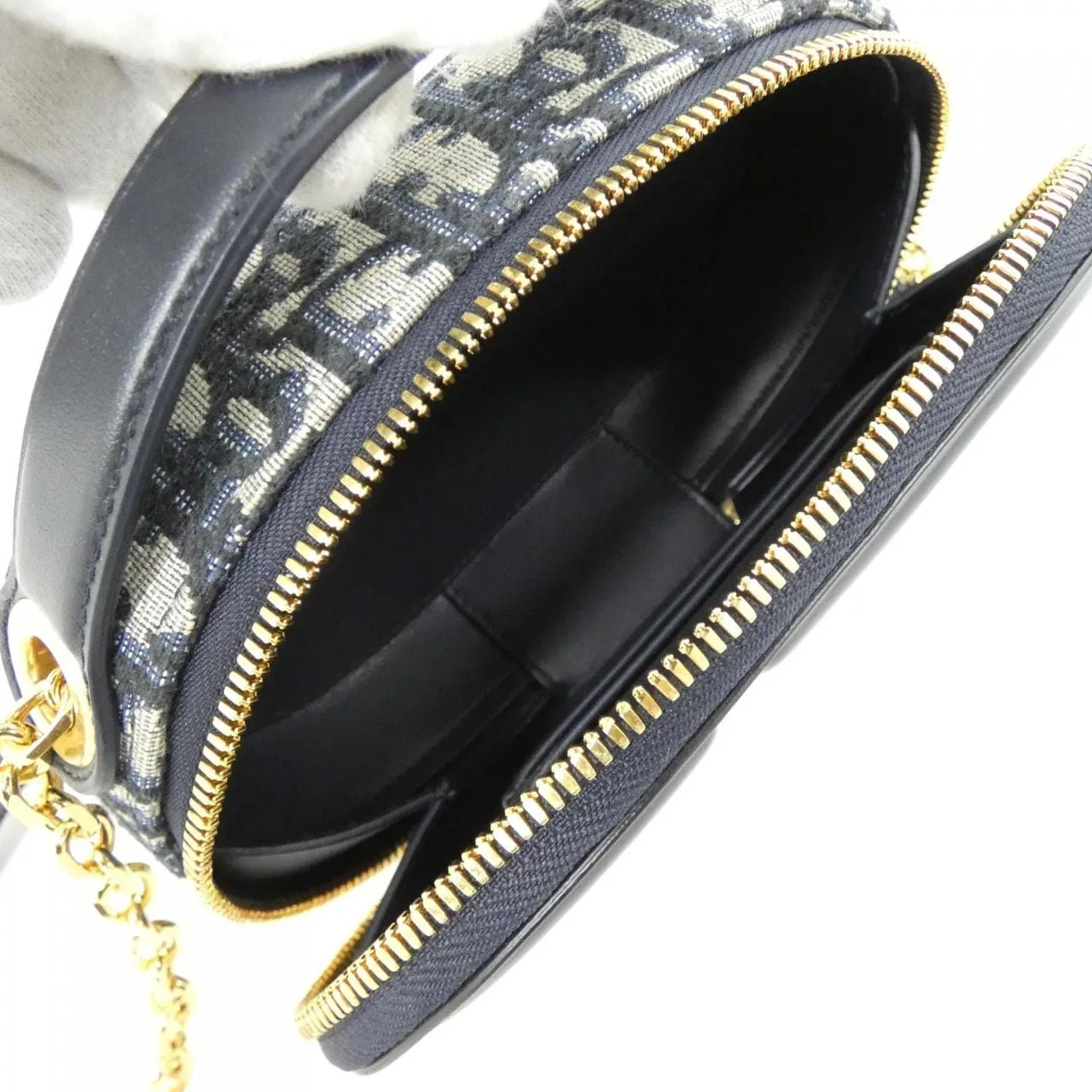 DIOR S2201UTZQ 手提包 帆布 黑色 帆布 中古品A - 縮圖 6