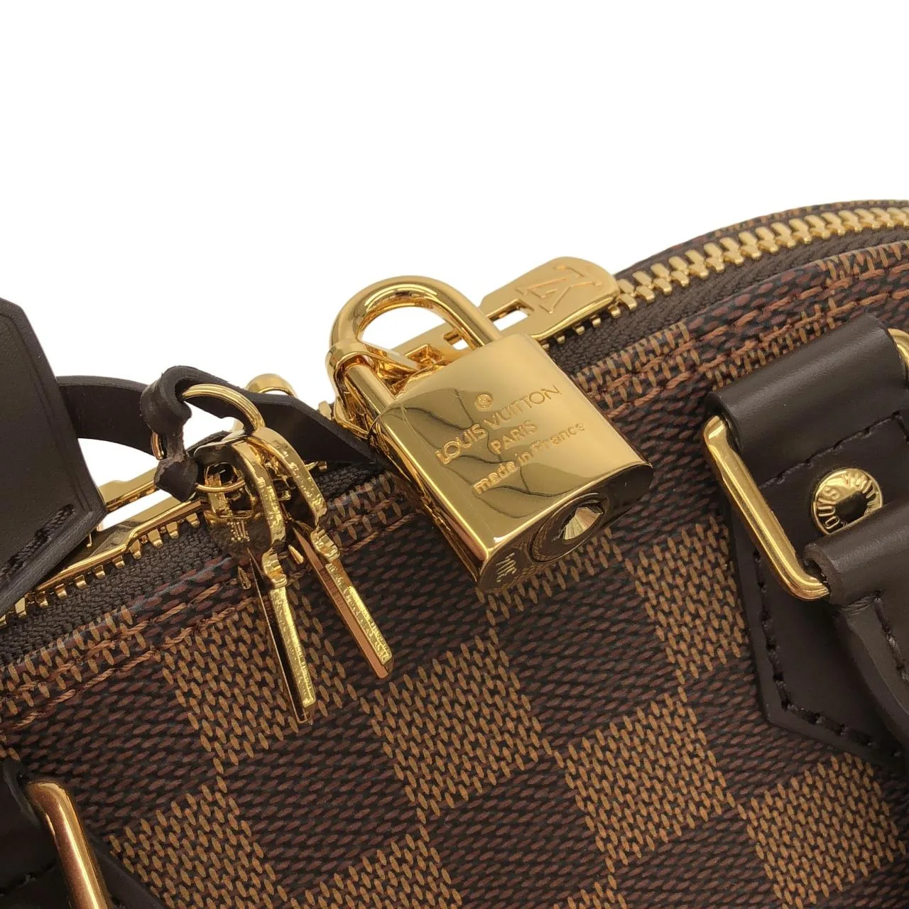 LOUIS VUITTON Alma N40606 Handbag Damier 黑色 Damier 中古品A - 縮圖 3