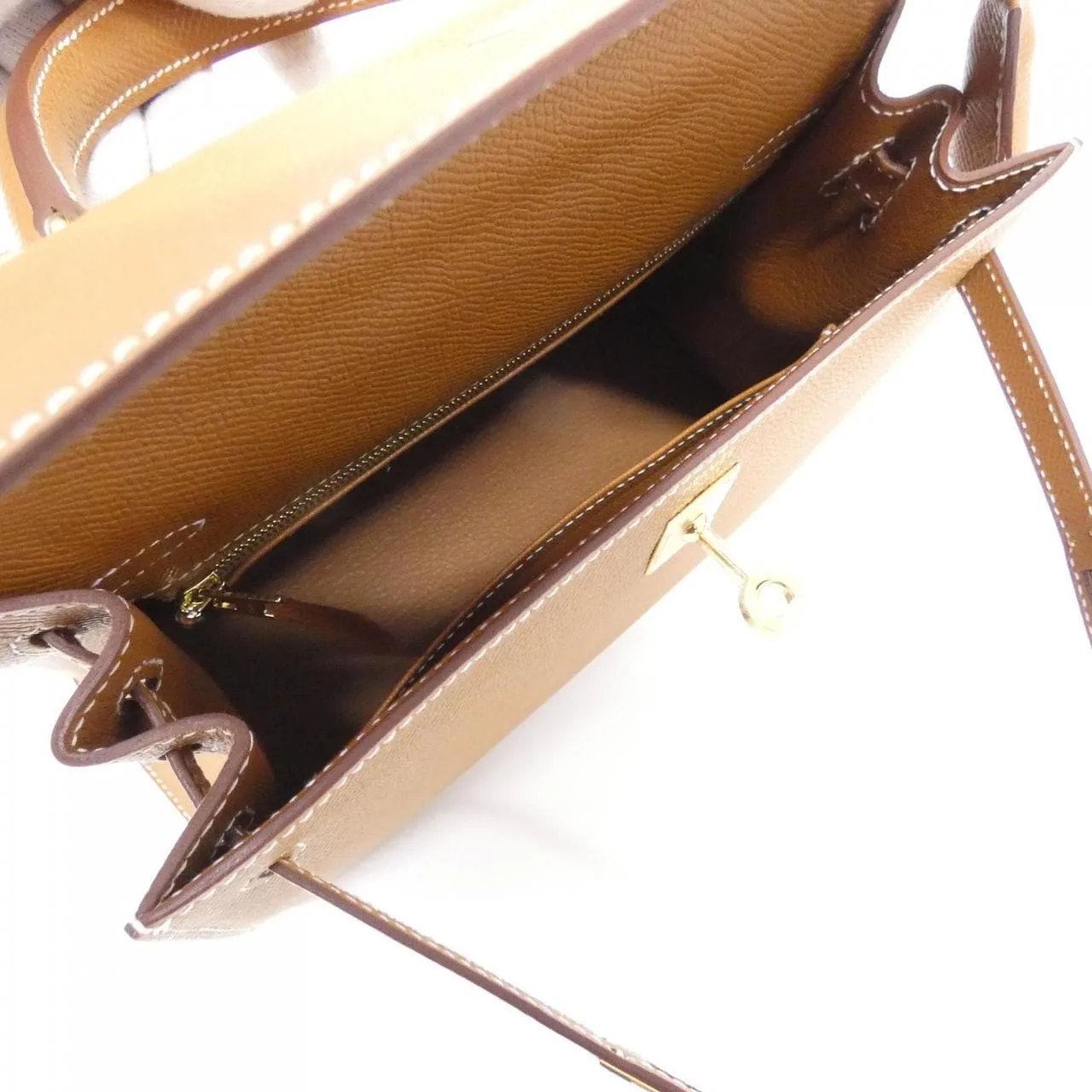 HERMES Kelly 038416CC Handbag Epsom Gold Epsom Leather Unused - Thumbnail 7