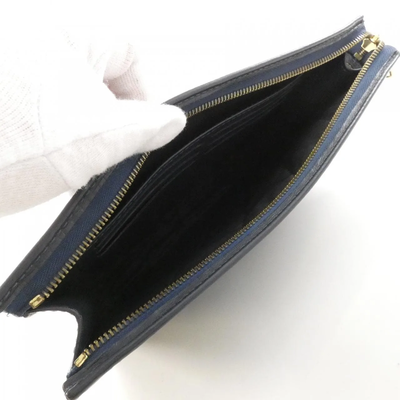 LOUIS VUITTON Pochette M45961 Handbag Monogram Blue Monogram Rank B - Thumbnail 6