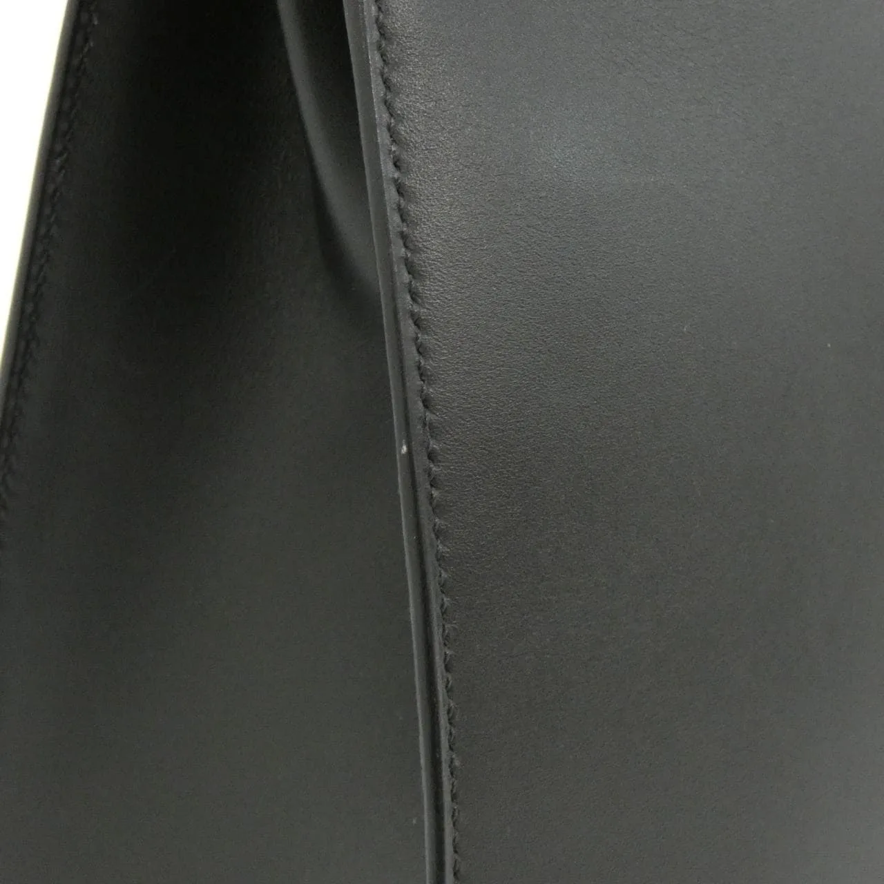 HERMES Kelly 020069CK Handbag Box Calf Black Box Calf Leather Rank A - Thumbnail 7