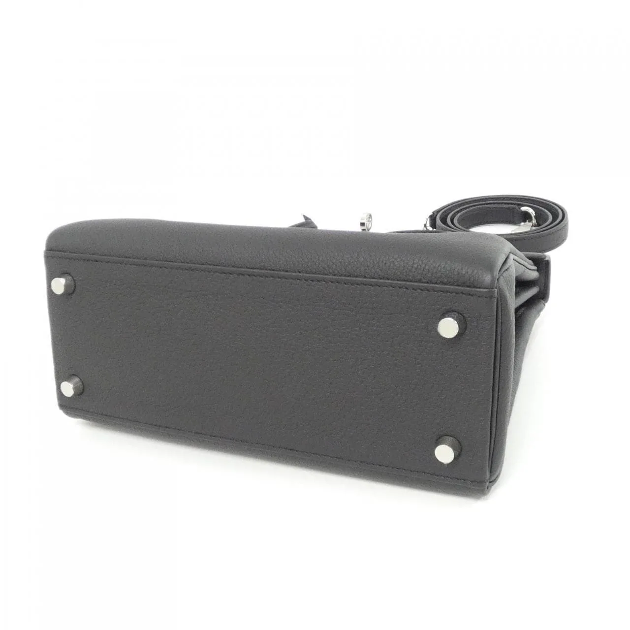 HERMES Kelly 044624CK Handbag Togo Black Togo Leather Unused - Thumbnail 3