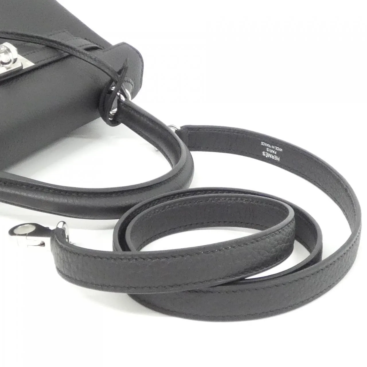 HERMES Kelly 044624CK Handbag Togo Black Togo Leather Unused - Thumbnail 5